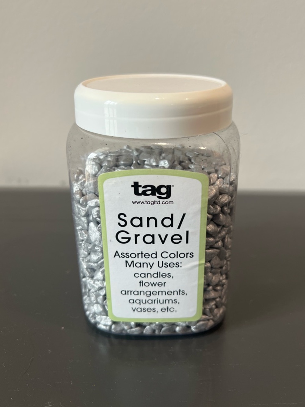 Tag Sand Gravel Granules - Silver